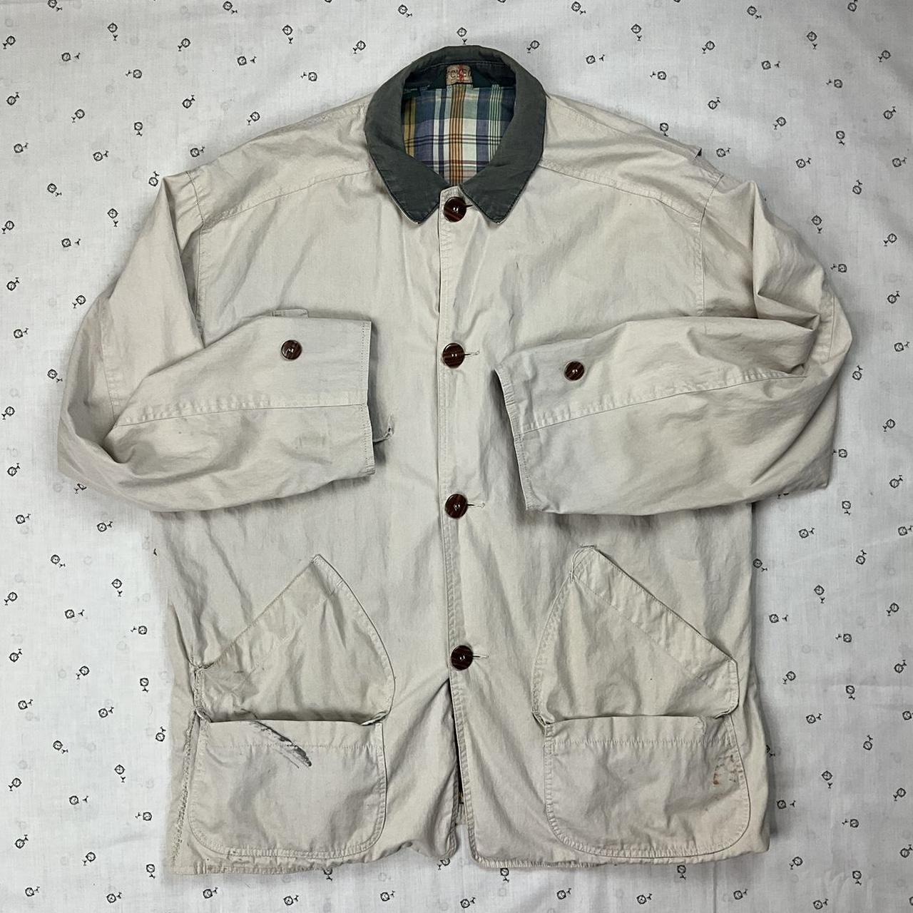 Vintage Light Weight Chore jacket 90s J. Crew chore... - Depop