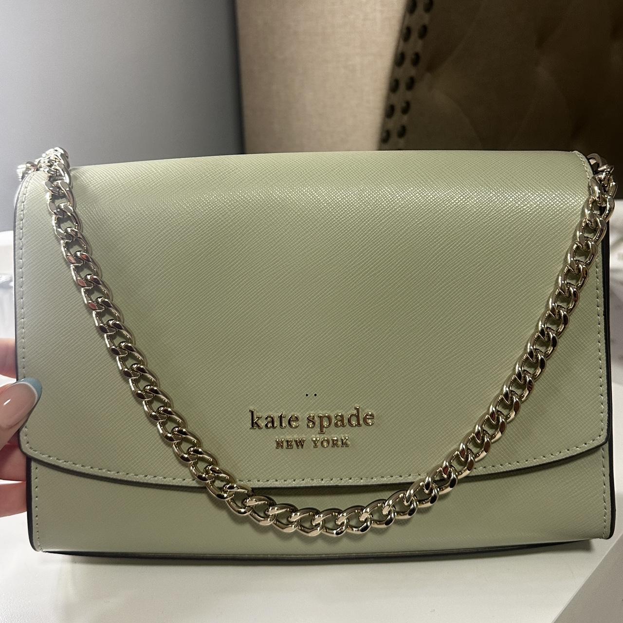 Kate Spade New York Greene Street Karlee Leather Crossbody (Frosted  Spearmint): Handbags: Amazon.com