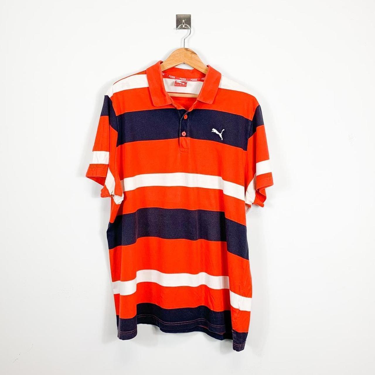 Puma orange 2024 polo shirt