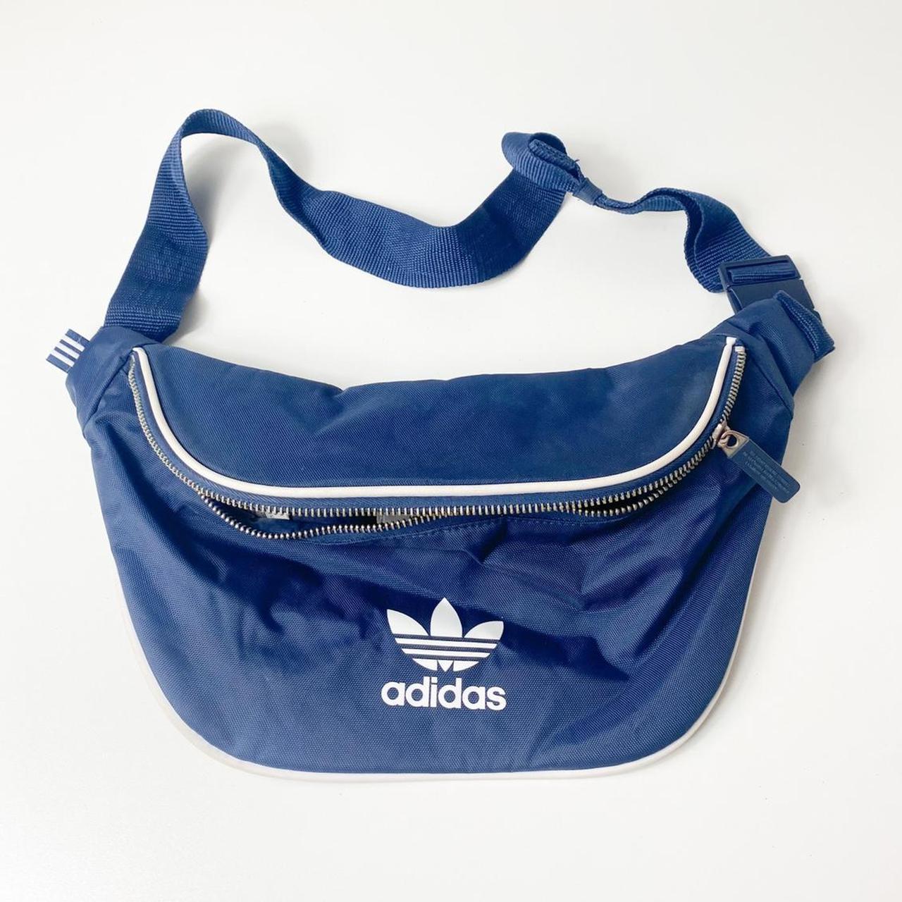 Adidas bum bag blue best sale