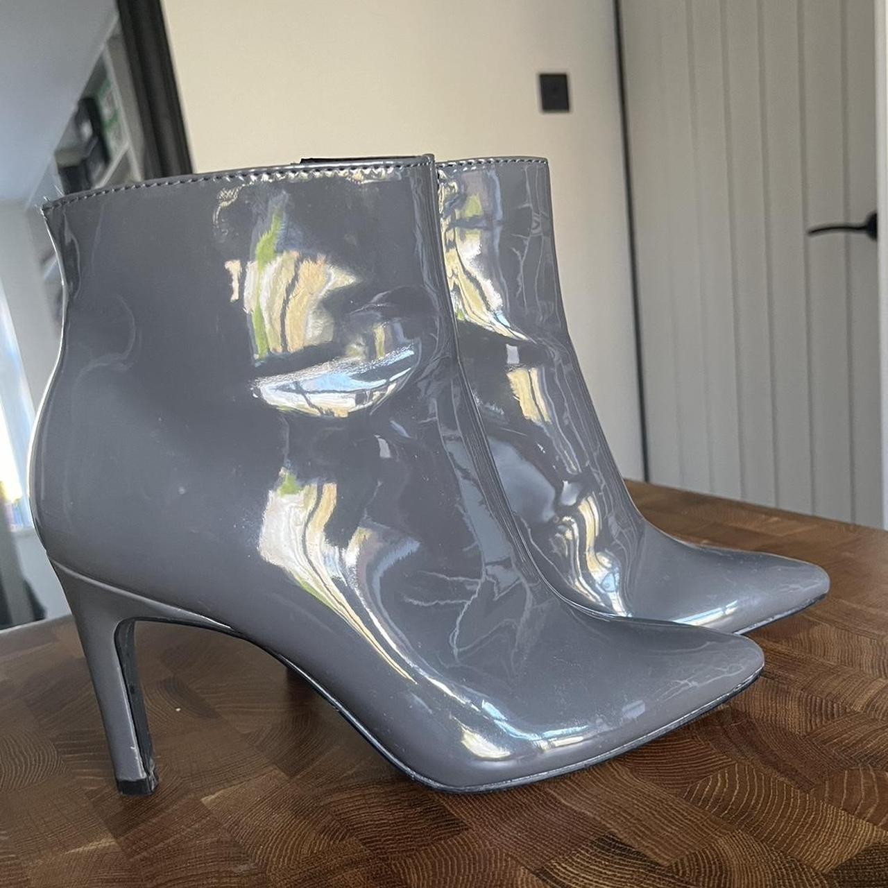 M&s grey ankle boots hotsell