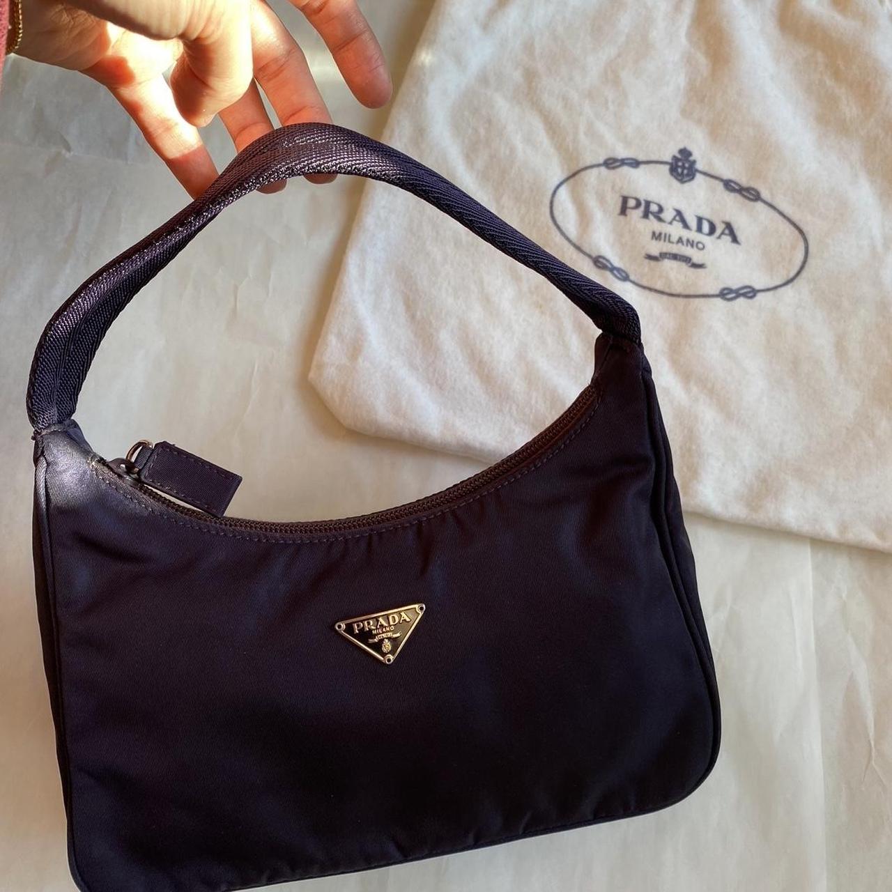 Prada nylon tessuto hobo bag , plum color! authentic... Depop