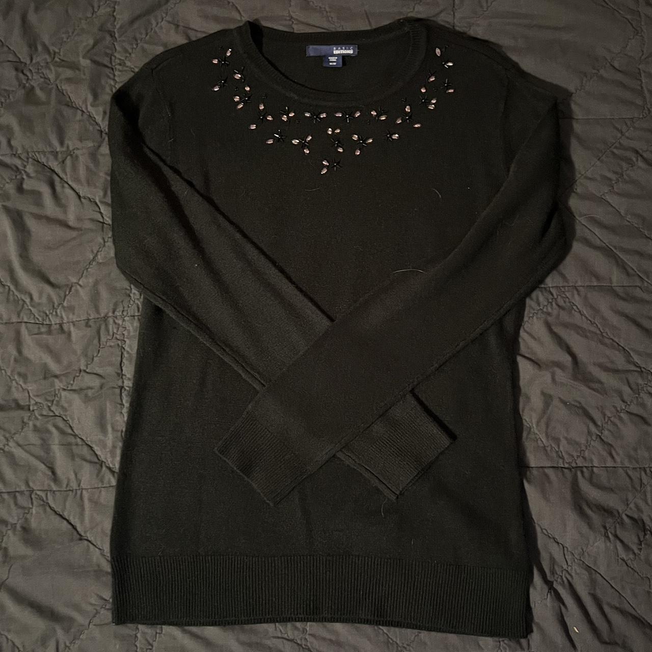 Basic Editions Women's Sweater - Black - M – Basi… - image 1