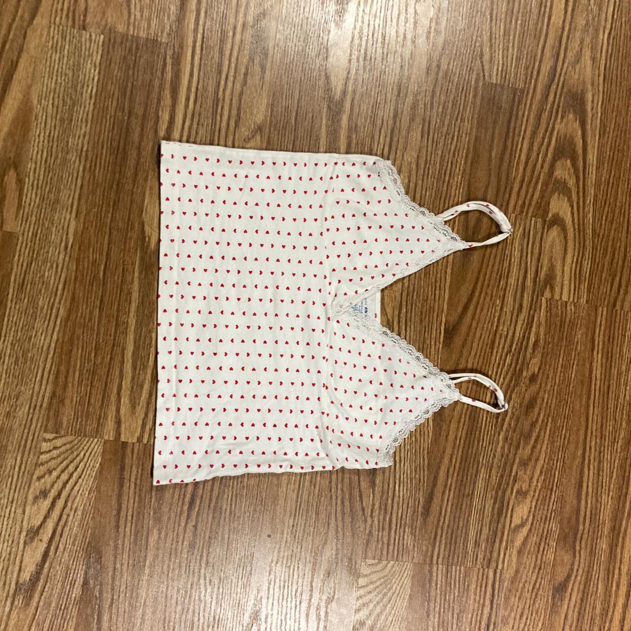 Brandy Melville Heart Amara Tank no stains! only... Depop