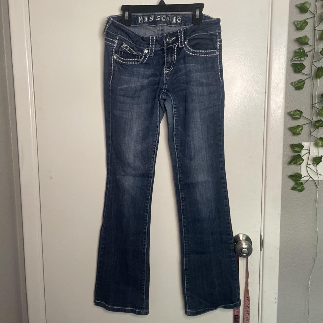 Miss chic flared jeans size 3. This will not fit on... - Depop
