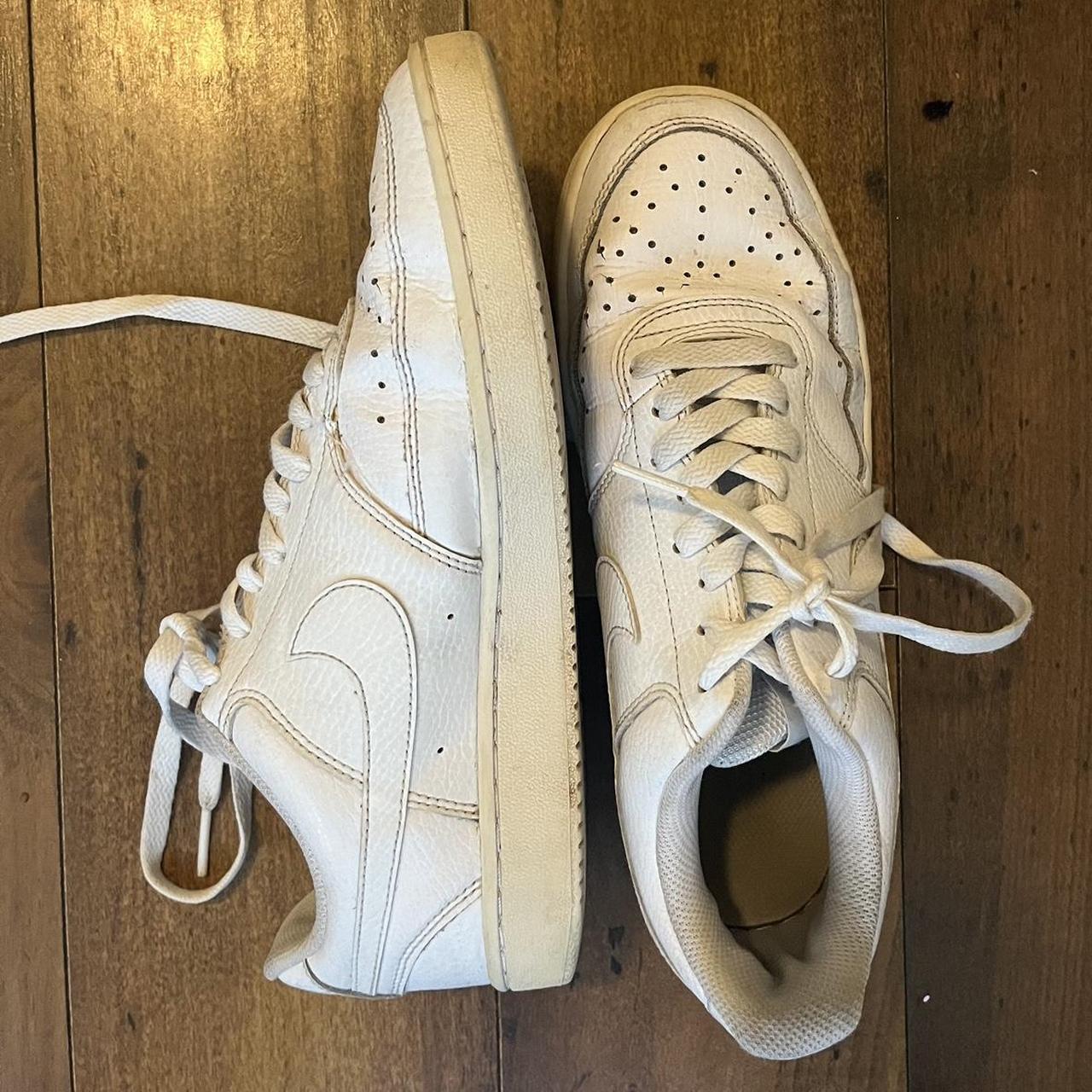 White Nike Court Vision Lows US Women’s Size 8.5 - Depop