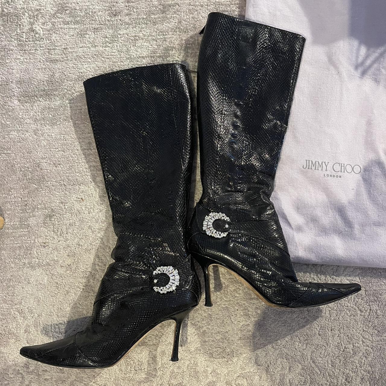 Jimmy choo best sale python boots