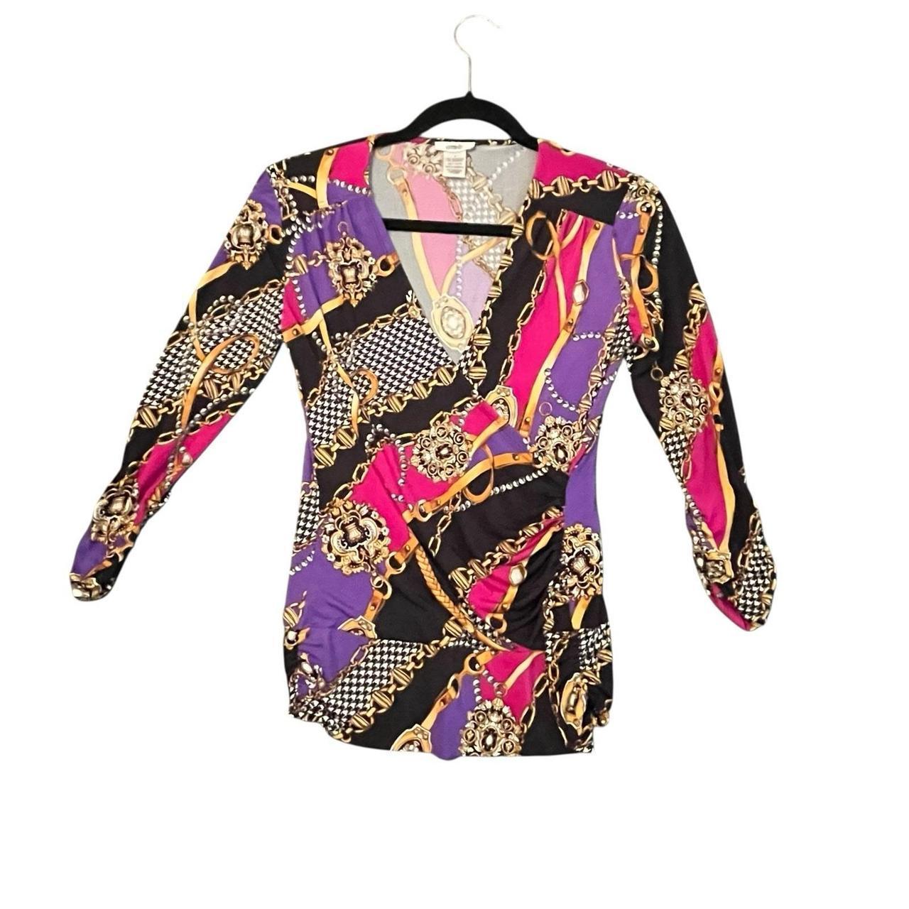Cache Women's Blouse - Multi - S – Vintage Cache … - image 1