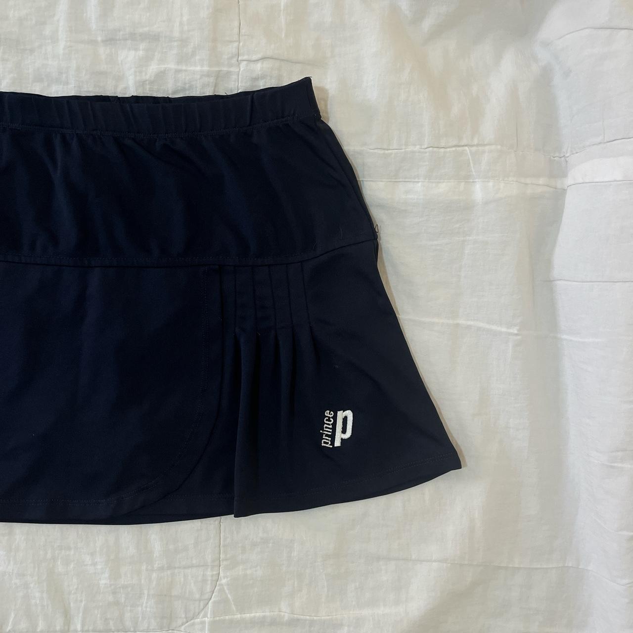 navy blue tennis skirt with integrated shorts best... - Depop