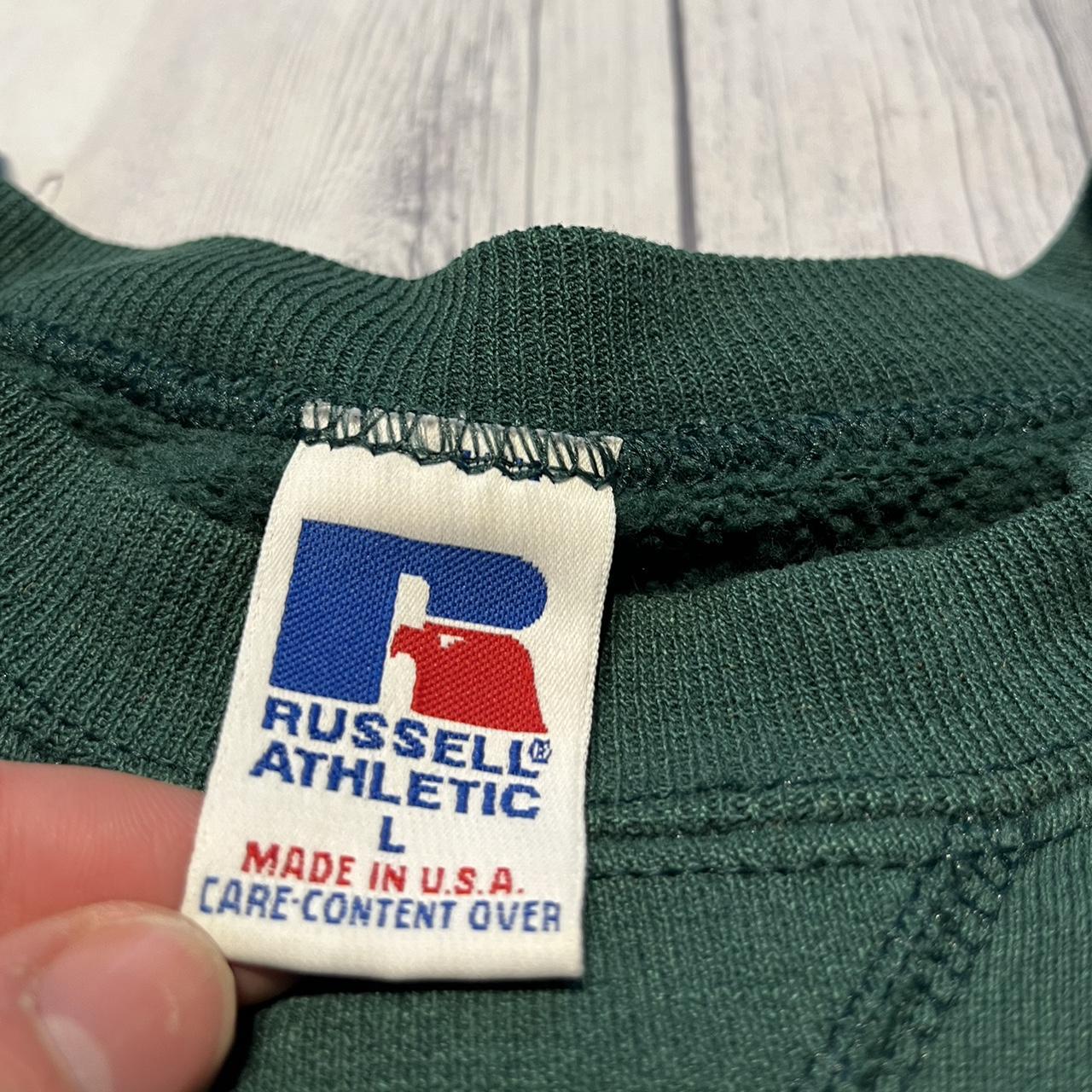 Russell Athletic Men's Green Sweatshirt | Depop