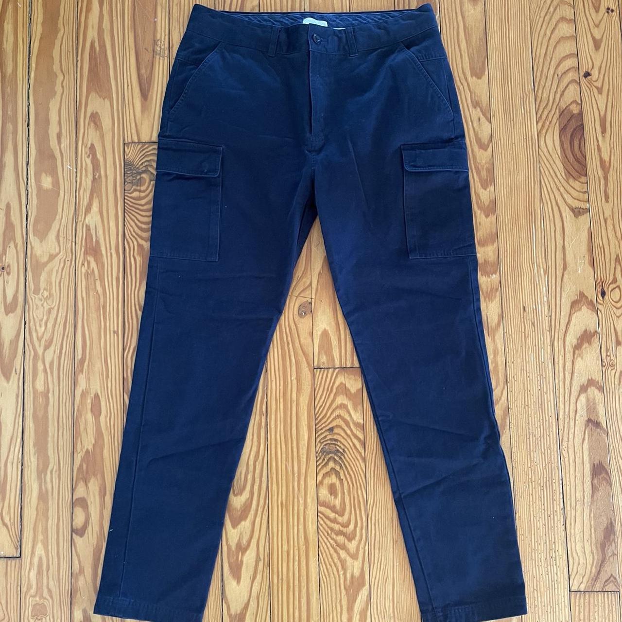 Aimé Leon Dore cargo trousers in navy color. Worn a... - Depop