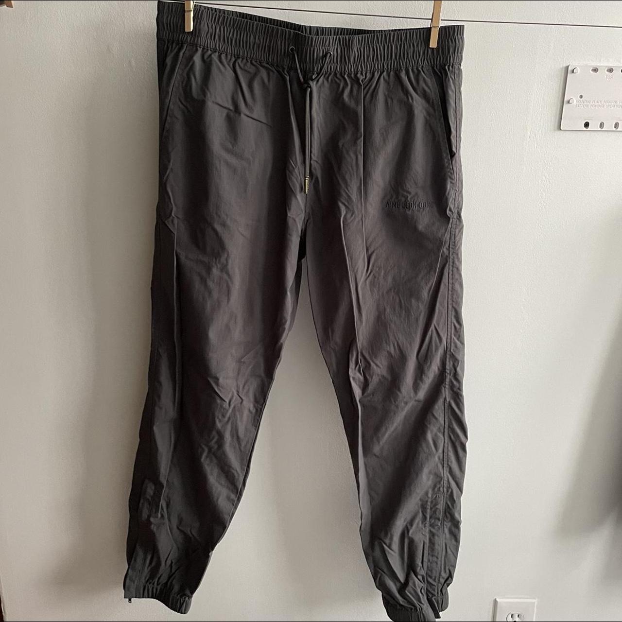 Aimé Leon Dore nylon jogger pant in gray... - Depop