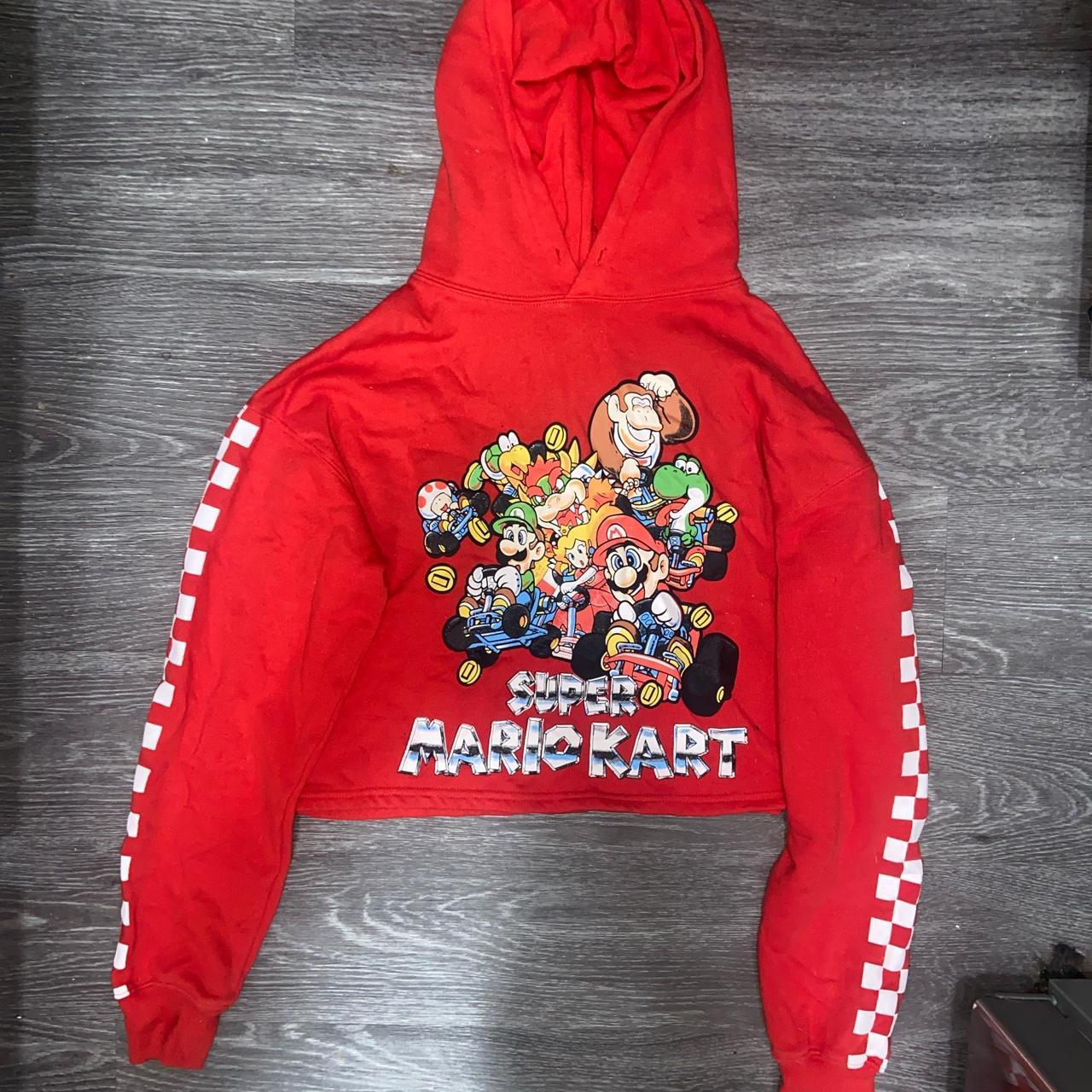 Super Mario red cropped hoodie. Is a size Small but