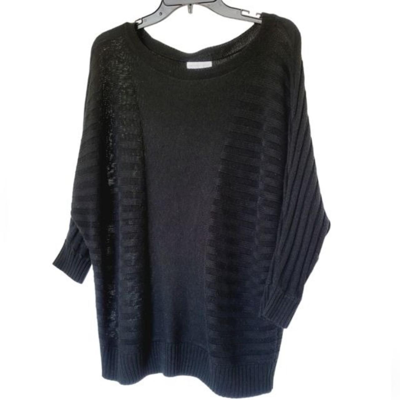 New York & Company Black Knit Sweater Wide... - Depop