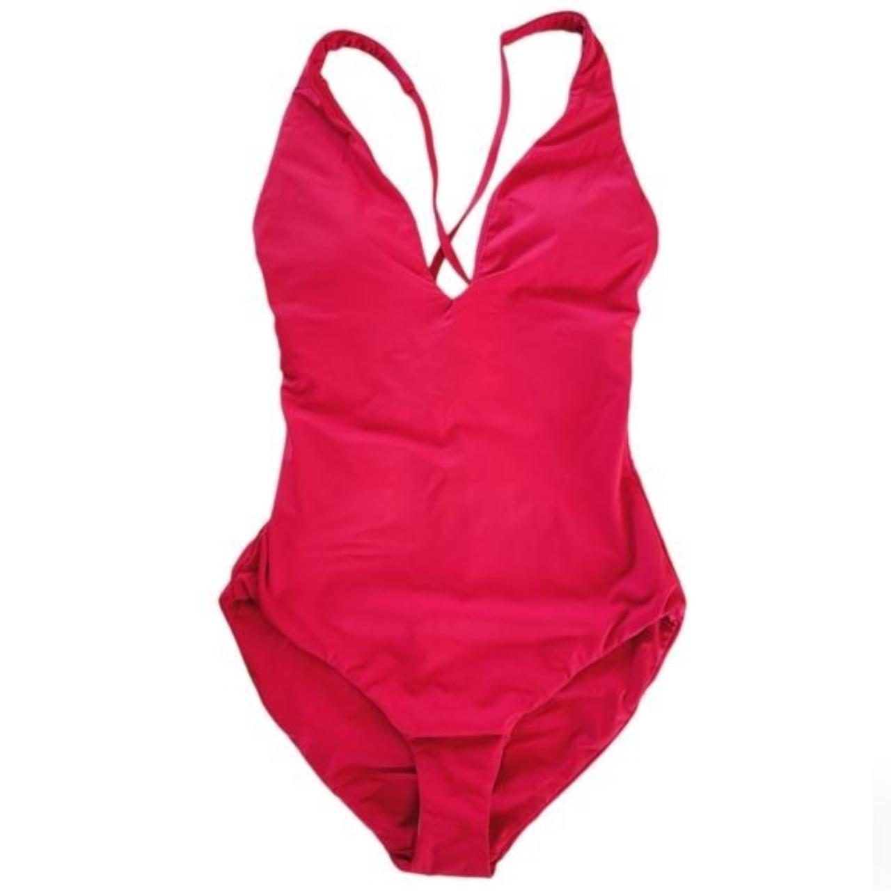 NWT Andie Swim Red Bali One Piece Swimsuit Lightly... Depop