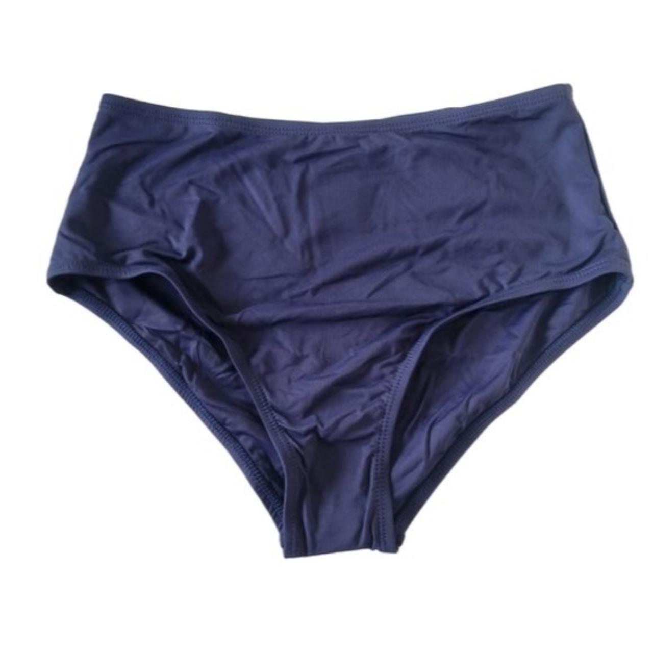 NWT Andie Swim High Waisted Bottom Color: Navy Size... - Depop