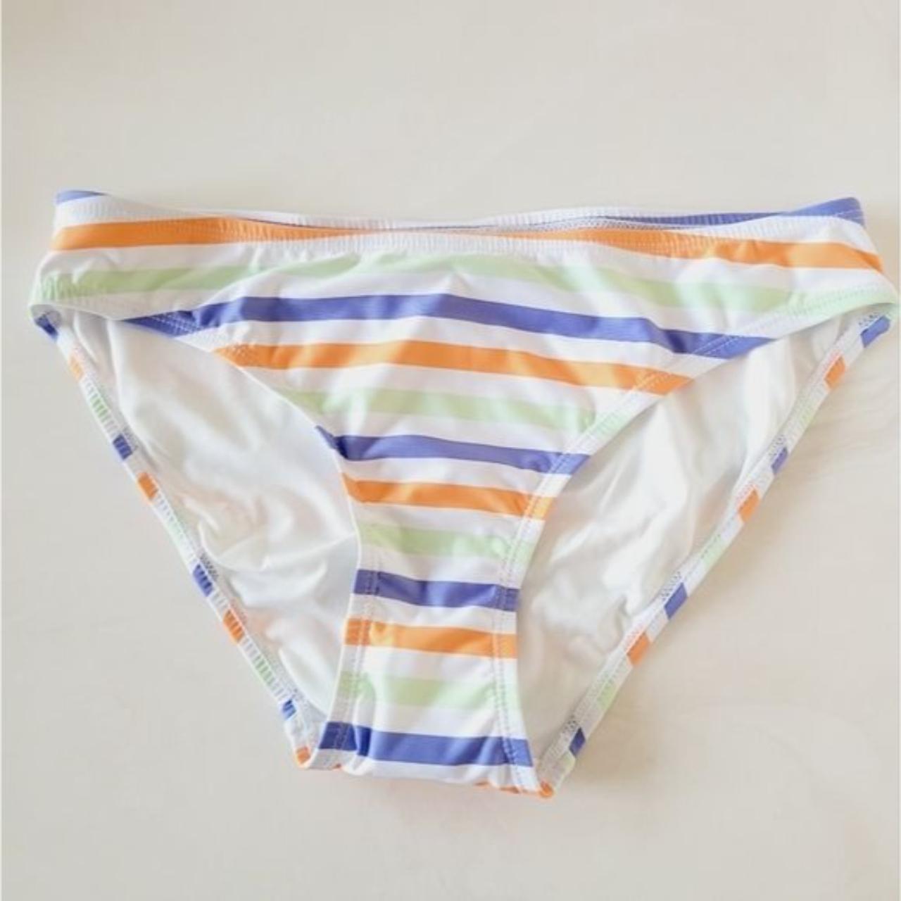 NWT Andie Swim The Bikini Bottom Striped: purple,... - Depop