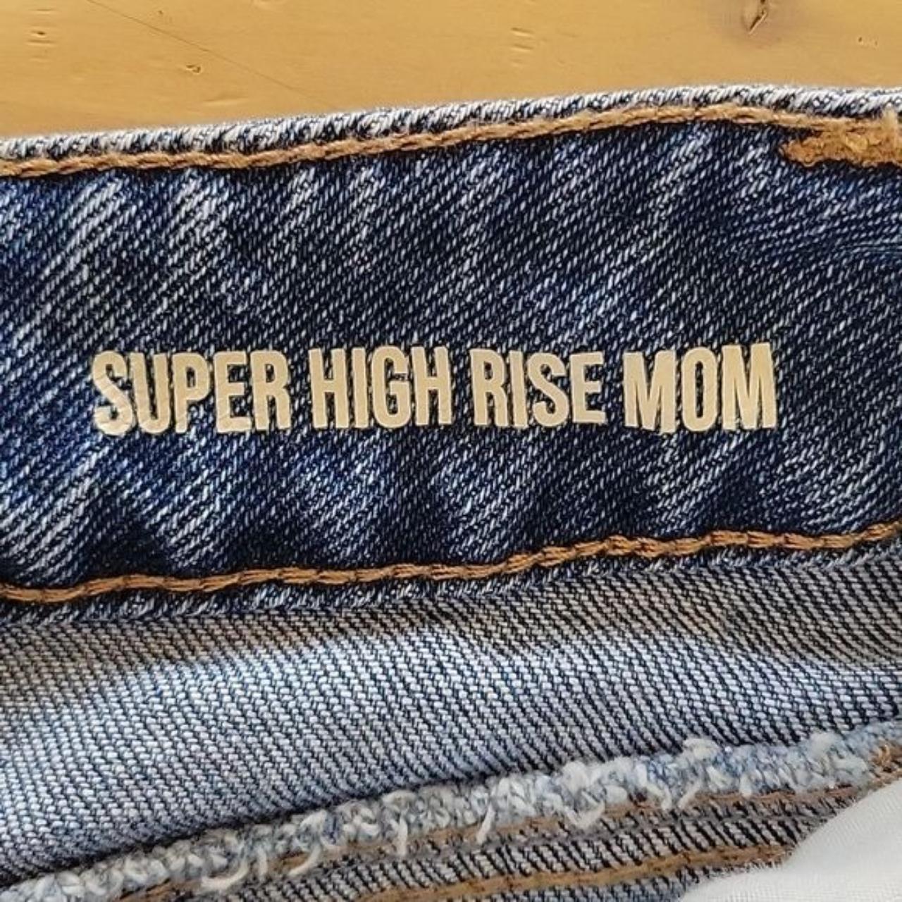 Rewash Brand Distressed Super High Rise Mom Jean... - Depop