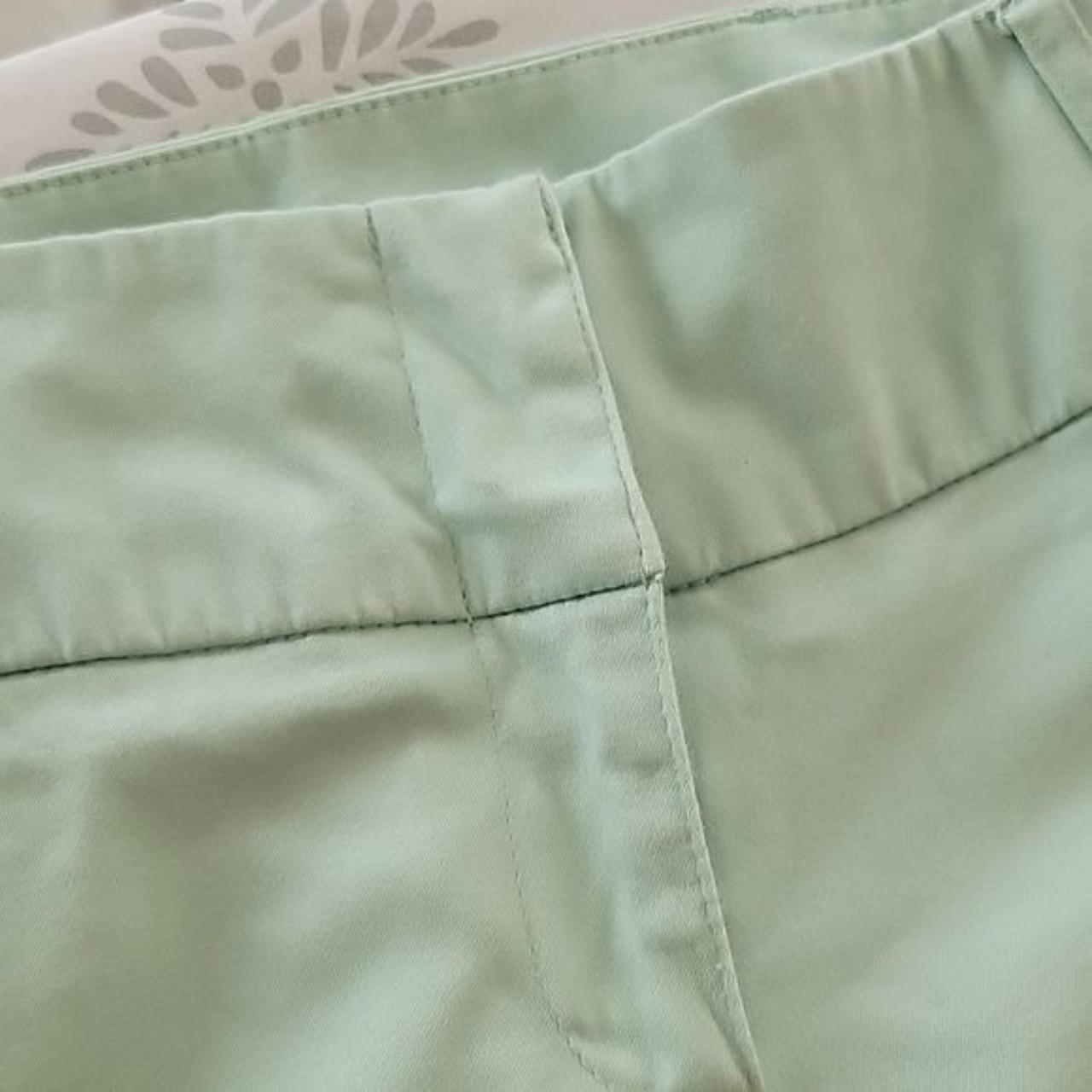 New York & Company Sea Foam Green Slacks Flat... - Depop