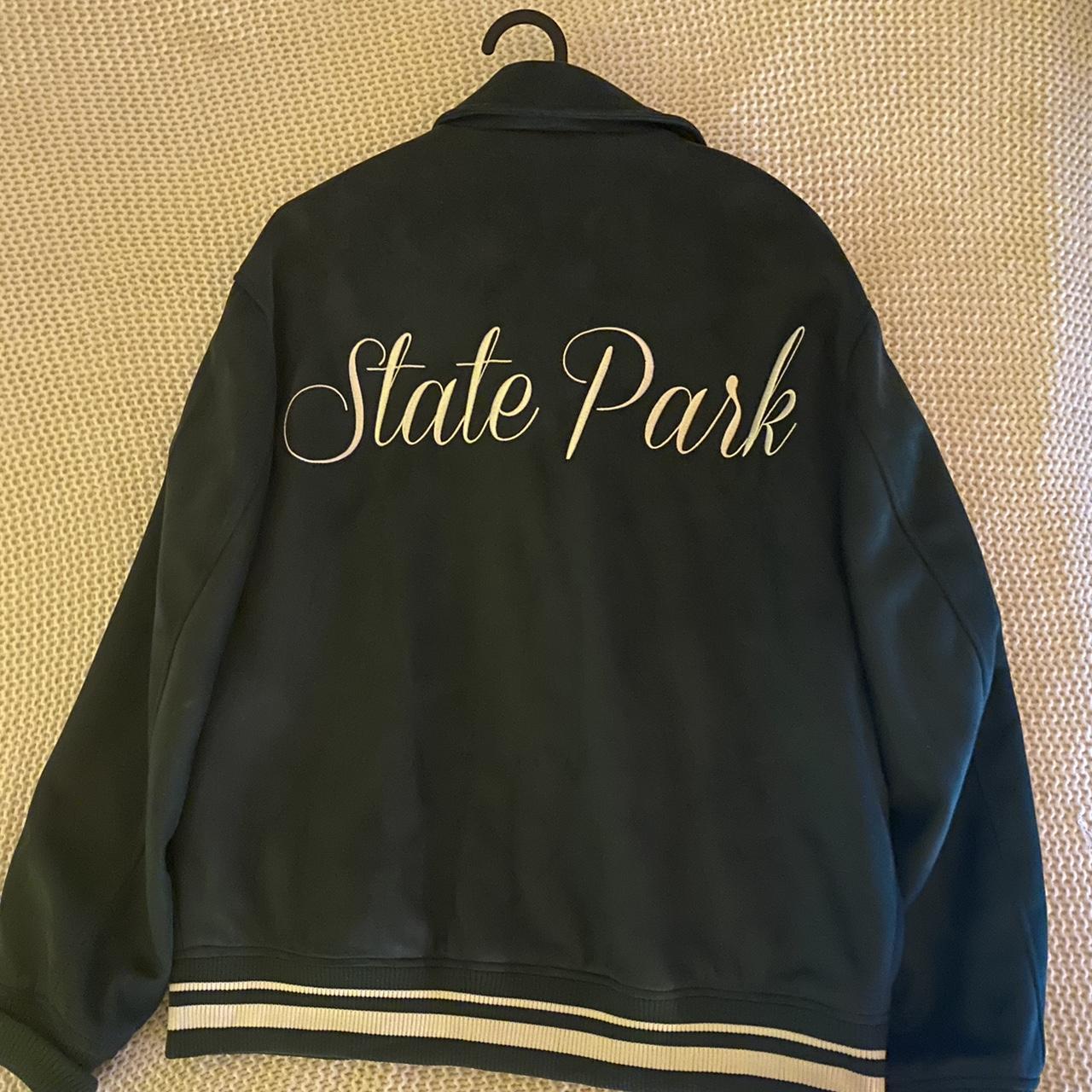 Zara dark green bomber/varsity jacket, fits smaller Depop