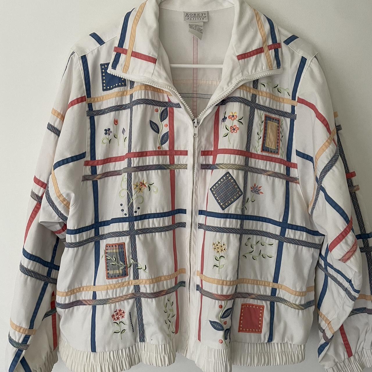 Koret Francisca Embroidered Vintage Jacket Depop