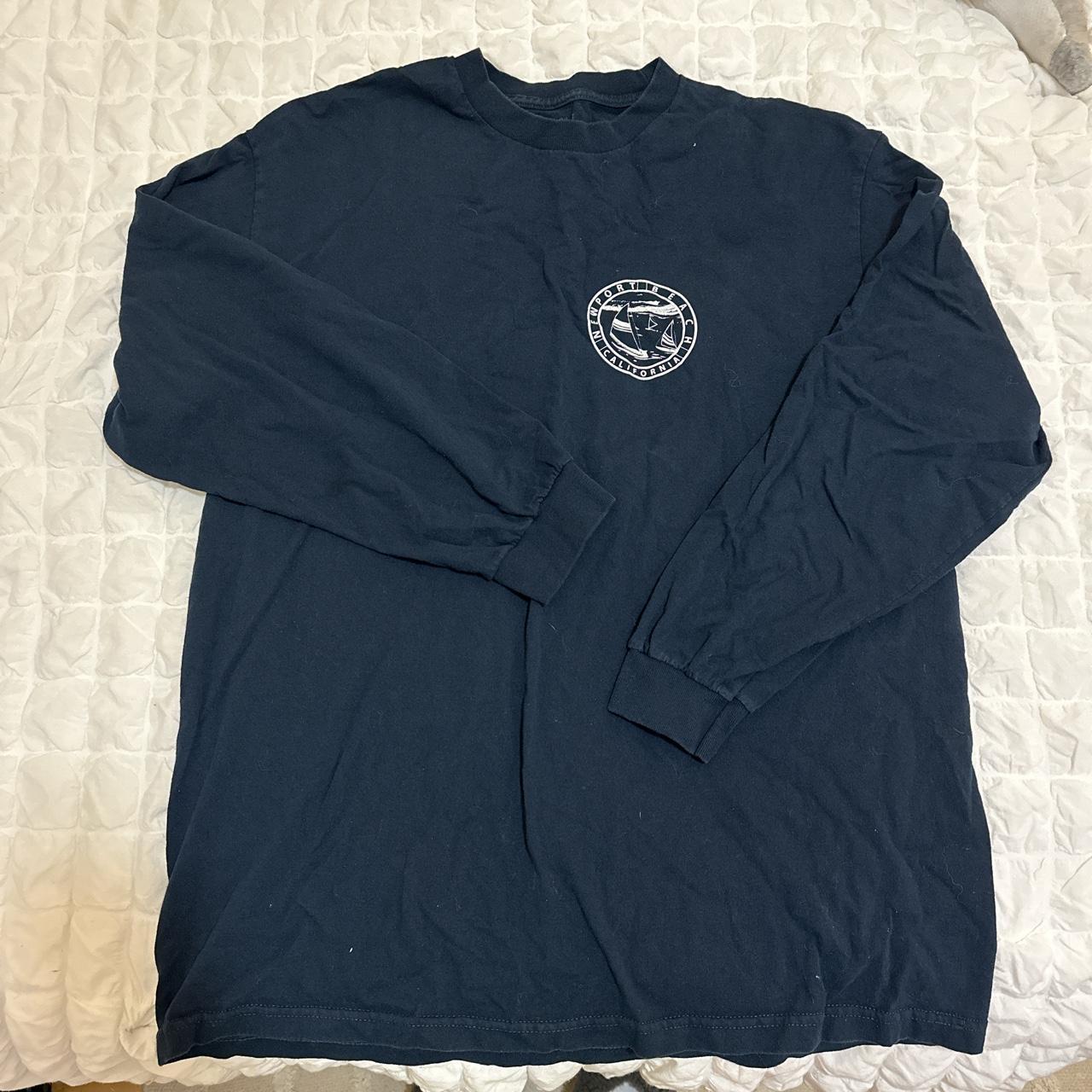 brandy melville newport beach long sleeve tee one... - Depop