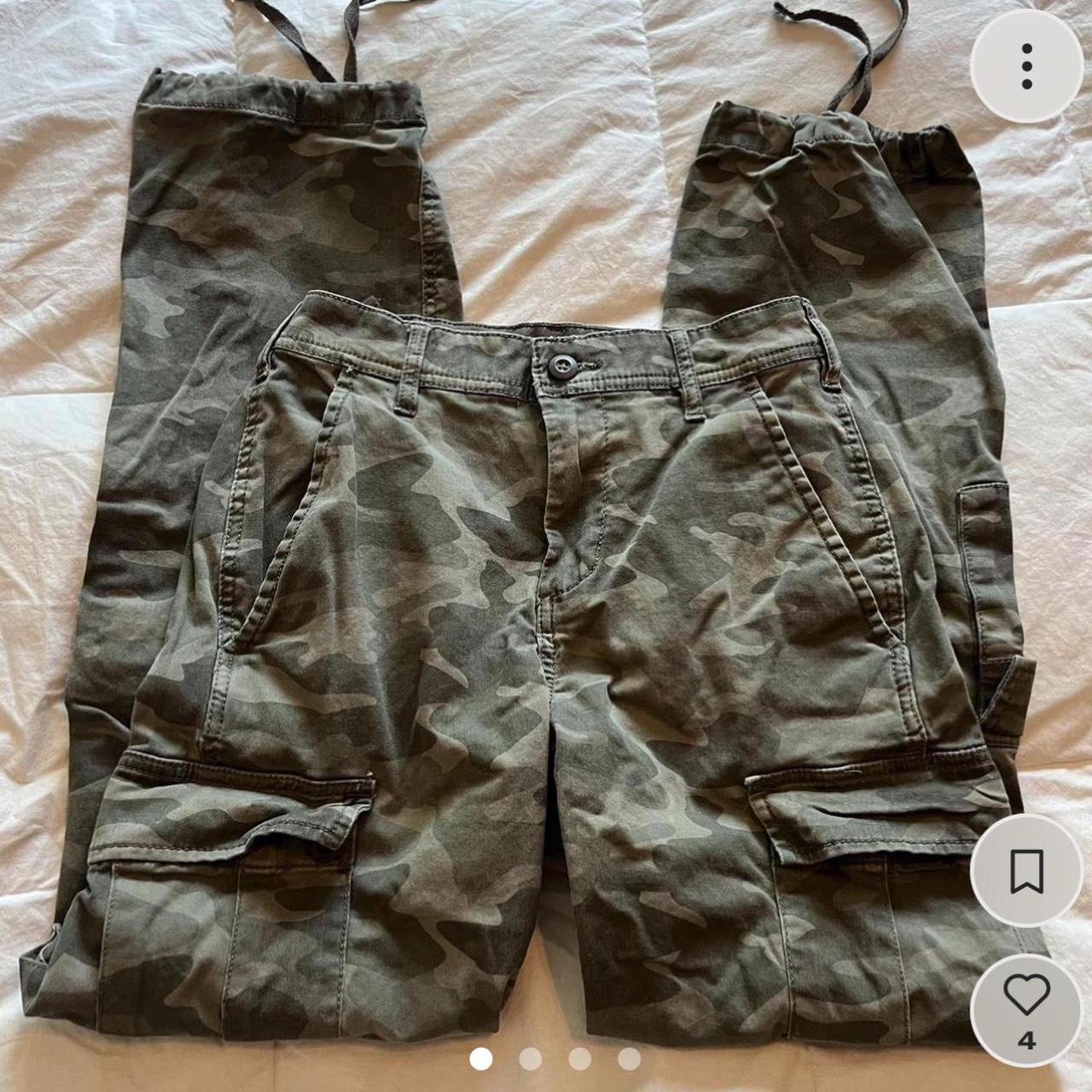 REPOP y2k no boundaries camo cargo pants side... - Depop