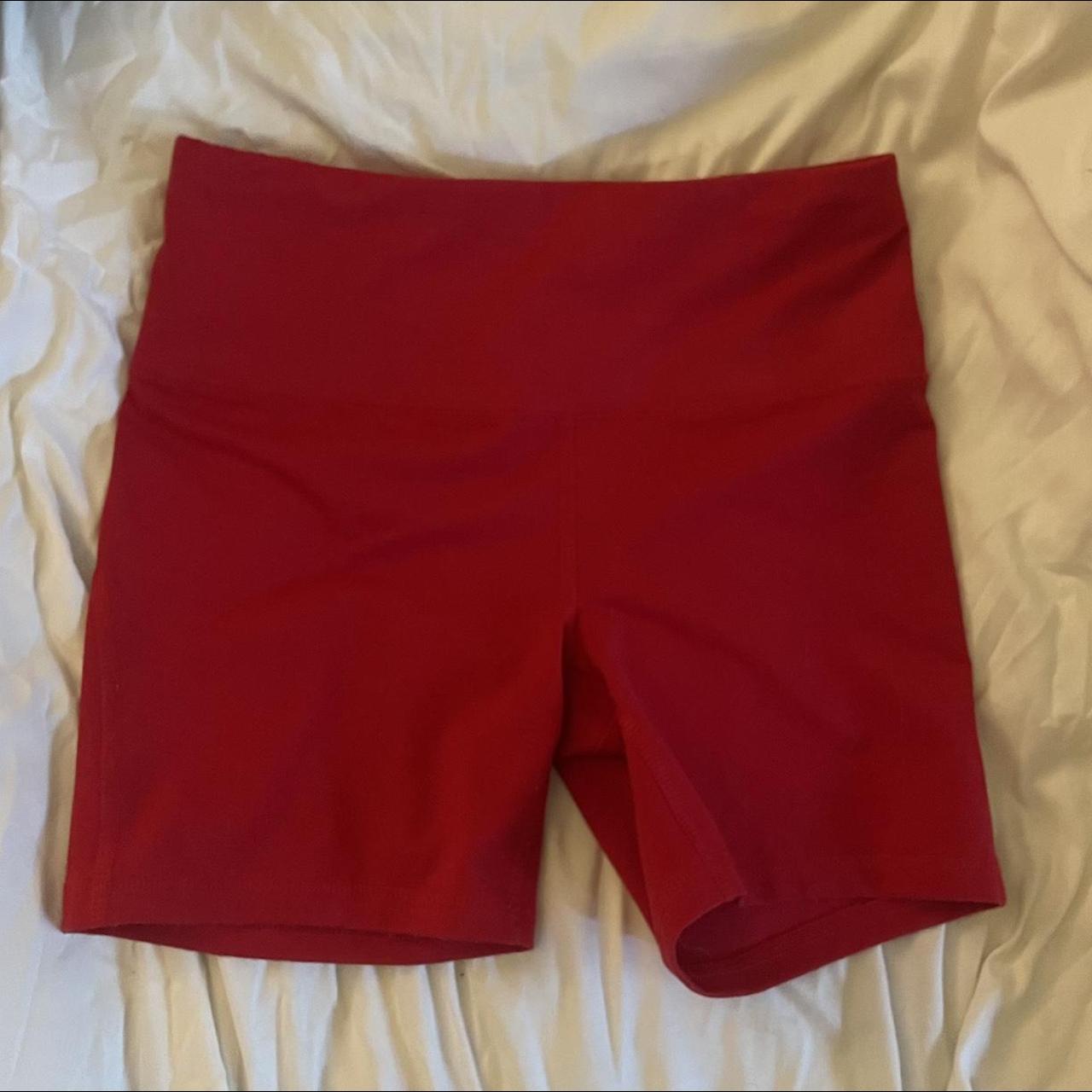 DSG red biker shorts never worn in great... Depop