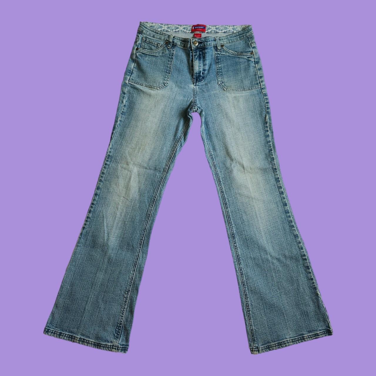American Vintage Women's Blue Jeans | Depop