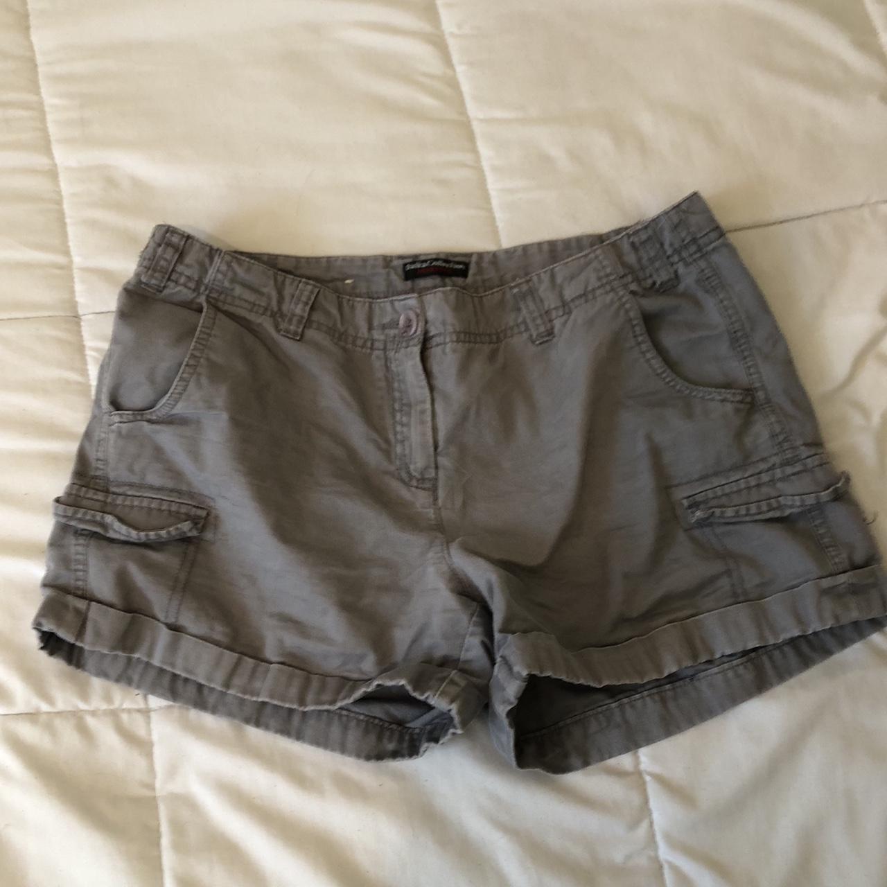 Adorable gray cargo shorts! Cute, baggy, and... Depop