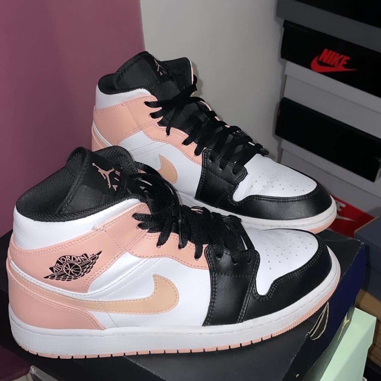 Air Jordan 1 Mid white/artic orange-black I’ve had... - Depop