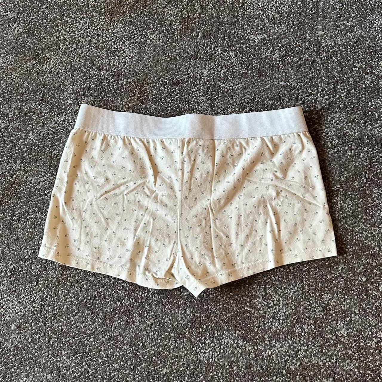 Brandy Melville Floral Boxer Sleep Short Brand... - Depop