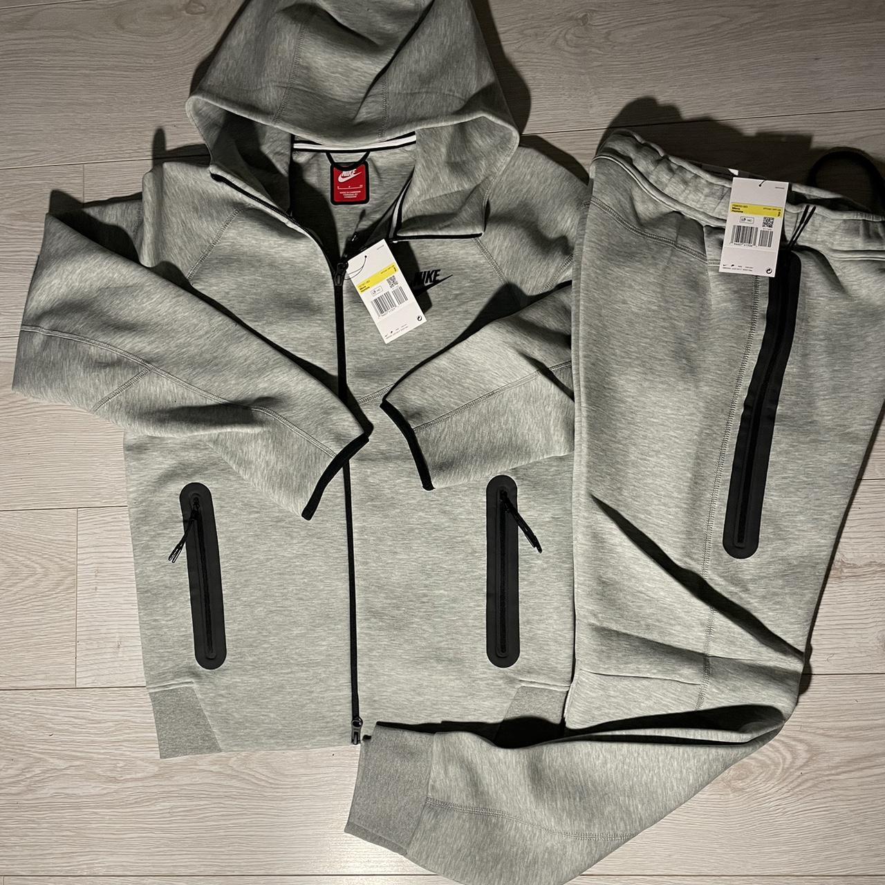 nike tech fleece orange tracksuit