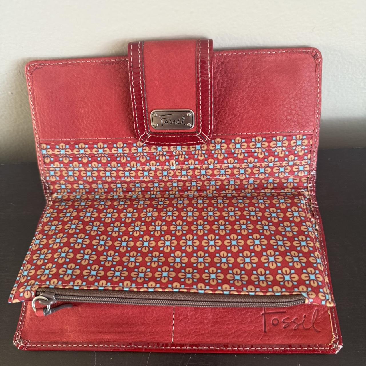 Fossil Women's Wallet - Red – Fossil Red Genuine … - image 6