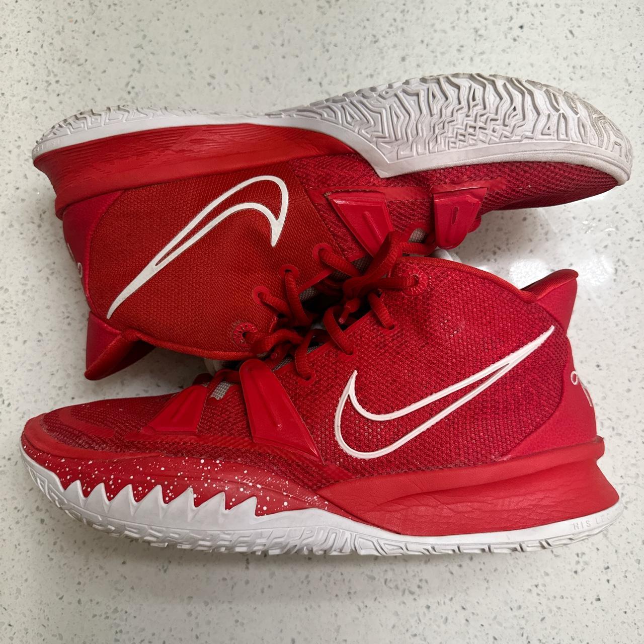kyrie 7 black university red