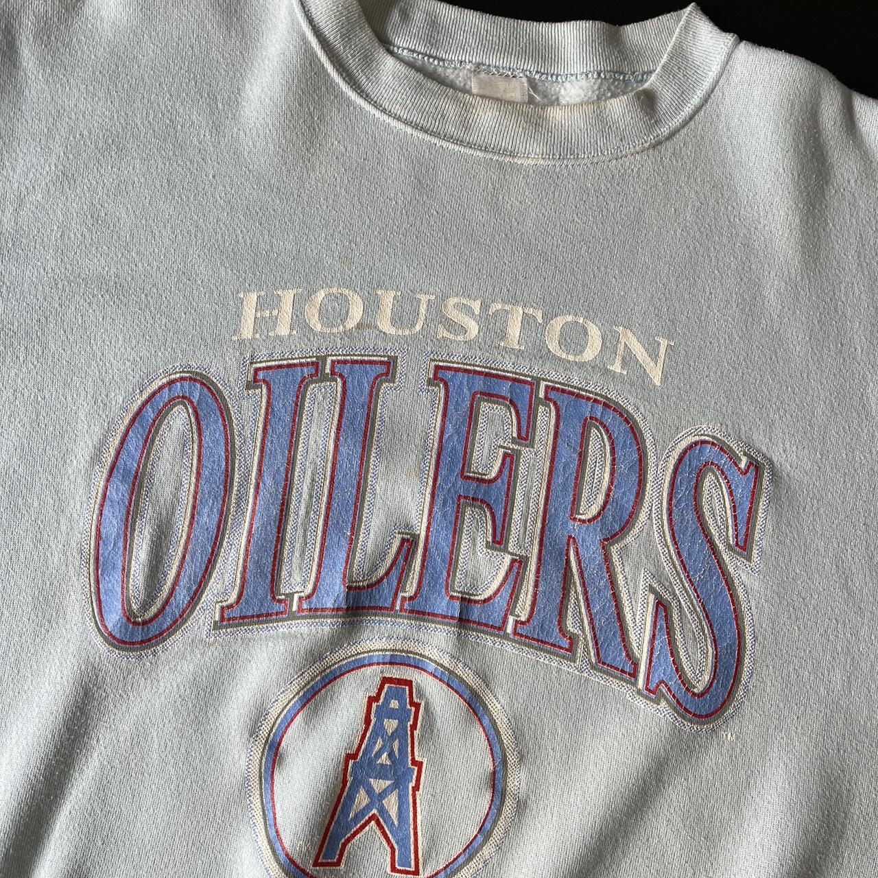 Vintage 1991 Houston Oilers crewneck. In beautiful - Depop