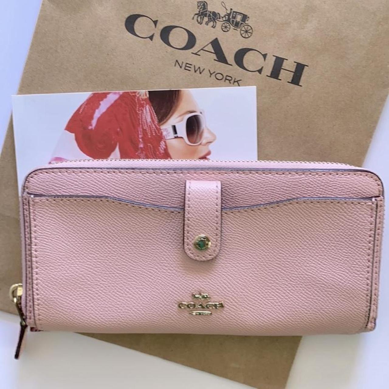 Coach wallet women discount pink