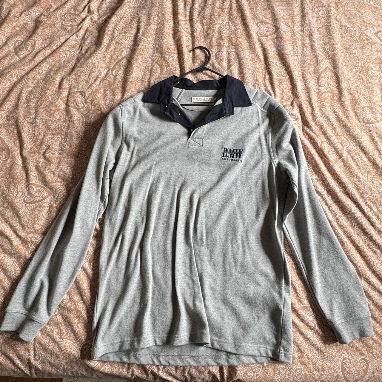 Rm Williams Grey Rugby Jumper Williams Rugby Jersey Grey With Navy
