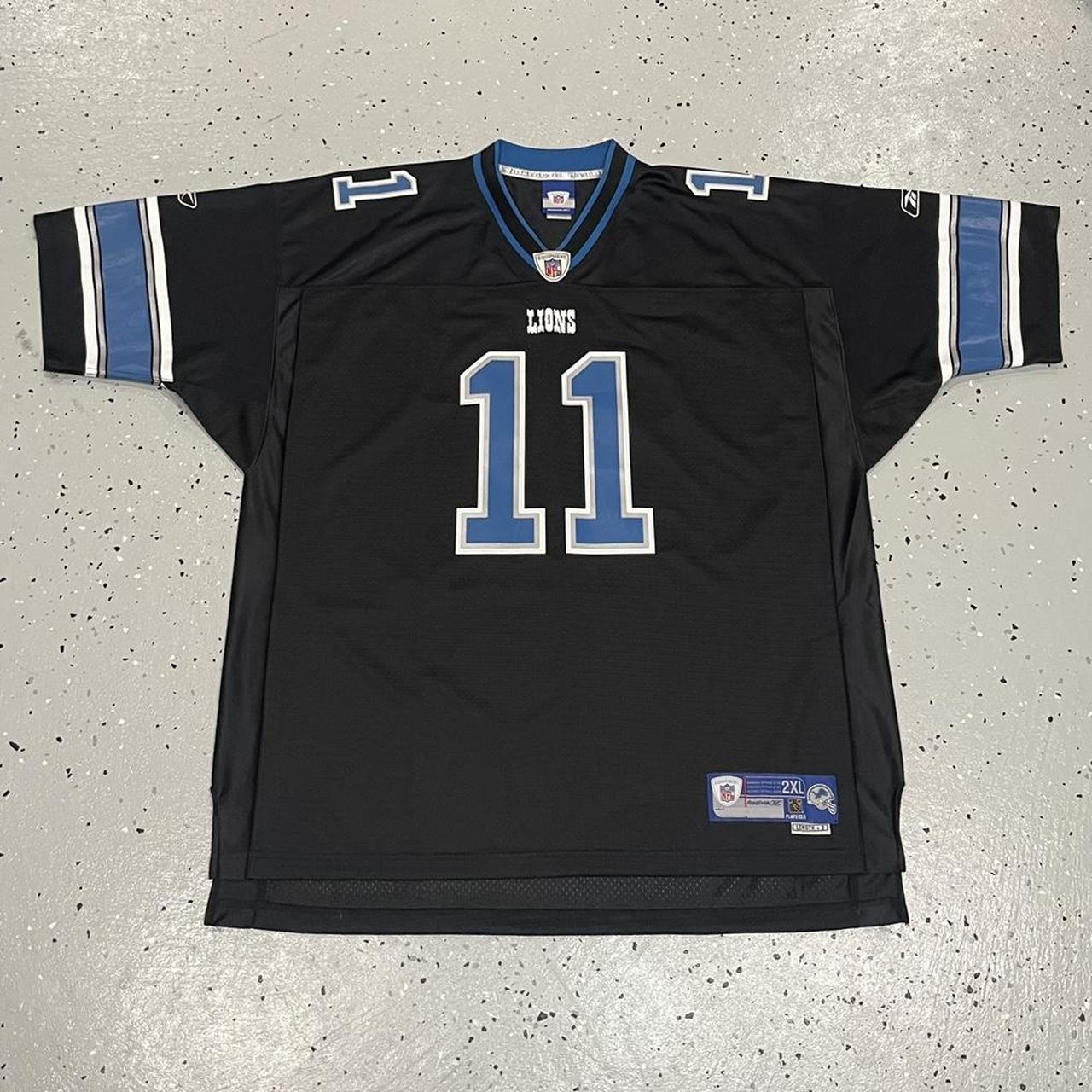 Y2k Roy Williams Detroit Lions NFL Reebok Jersey - Depop