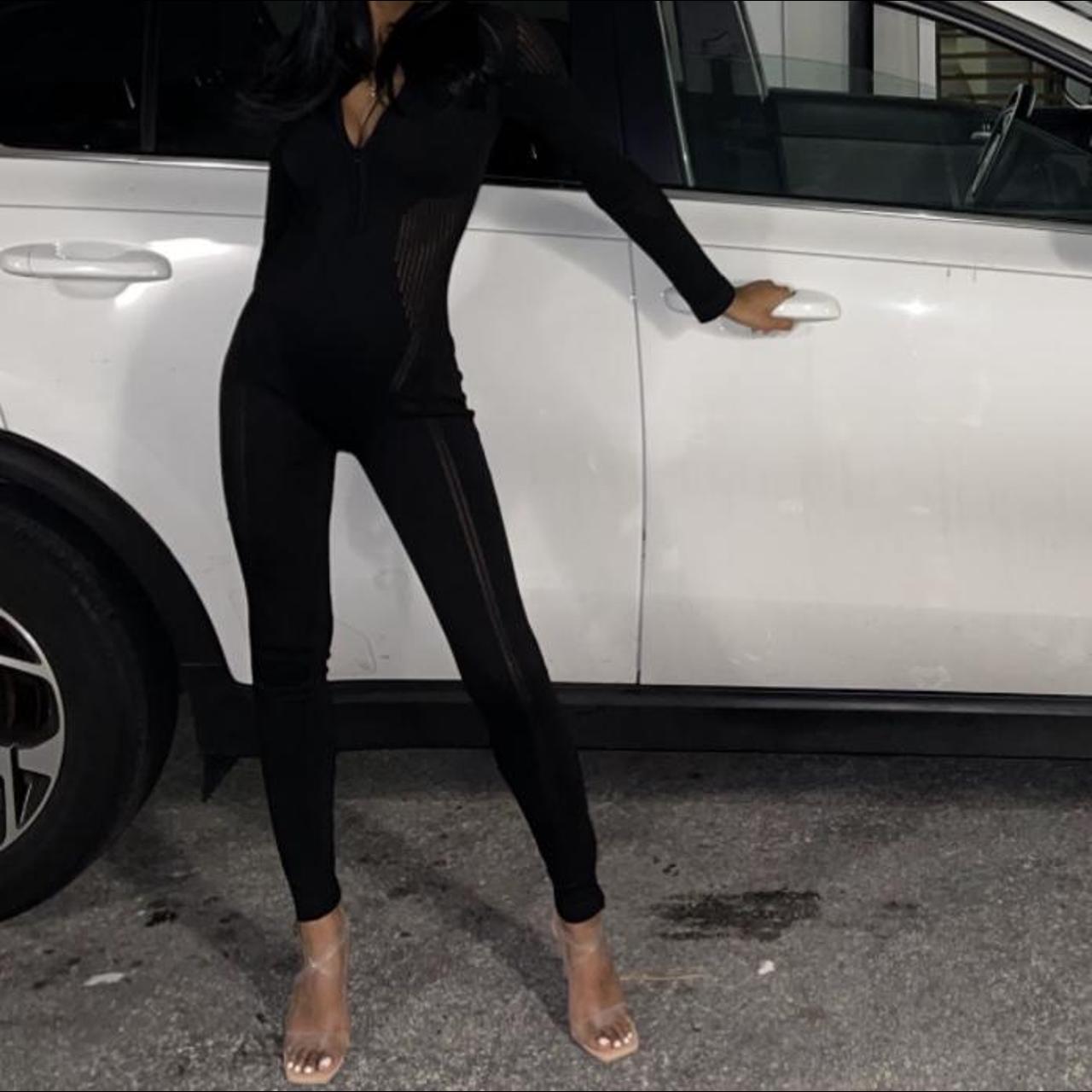 Black jumpsuit from aliexpress branded for exposure - Depop