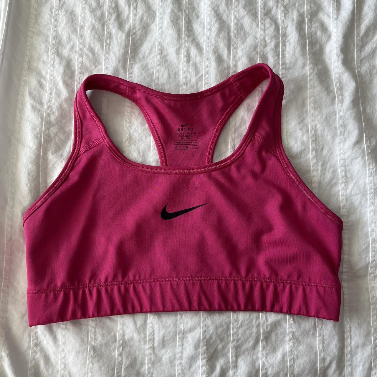 Pink Nike sports bra In good condition just never... Depop