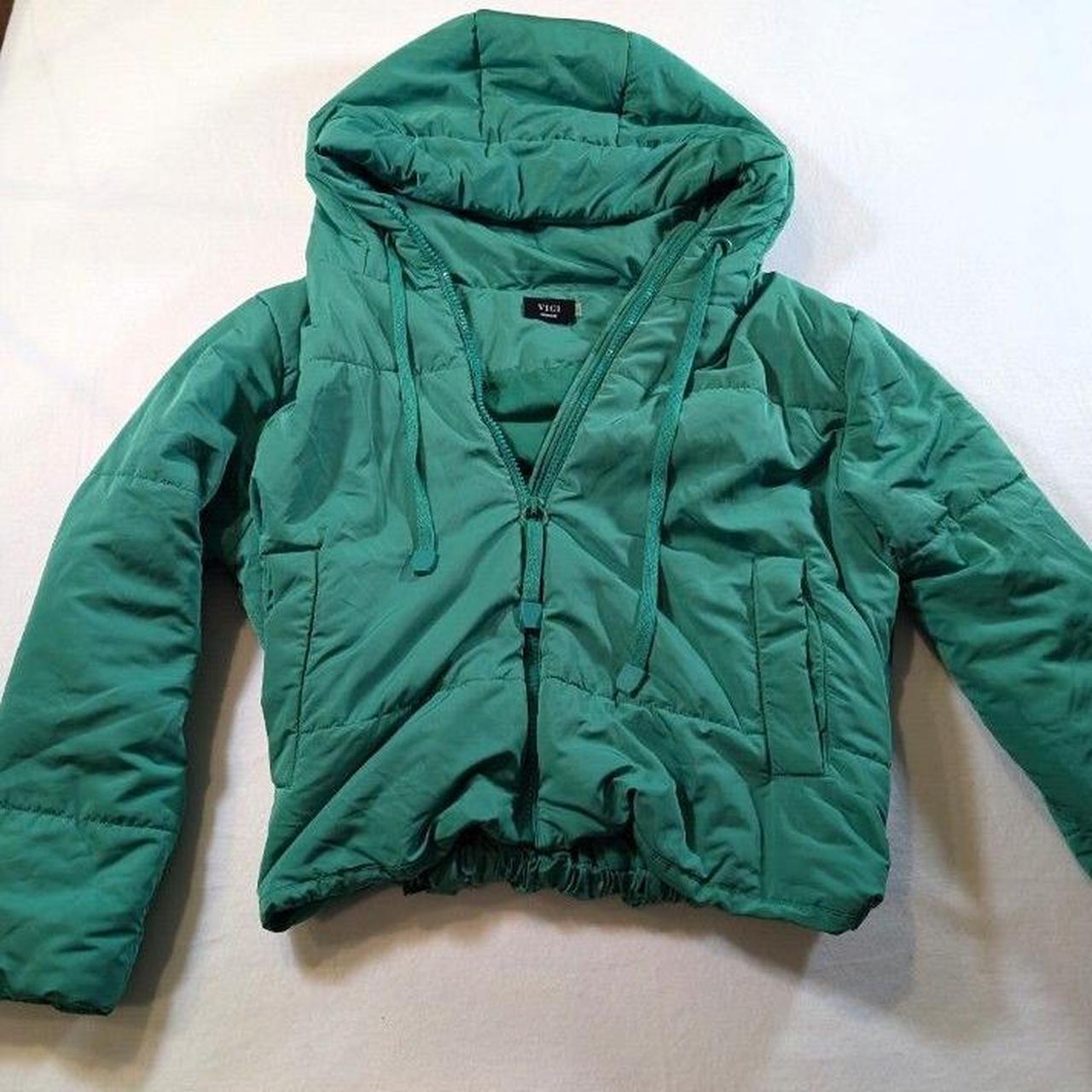Source Unknown Women's Puffer - Green - M – The G… - image 1