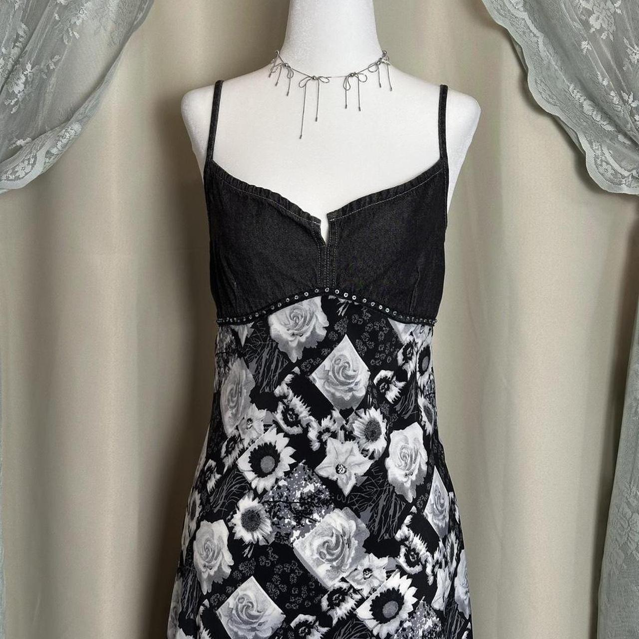 Faded Glory Women's Babydoll Dress - Black/Grey -… - image 3