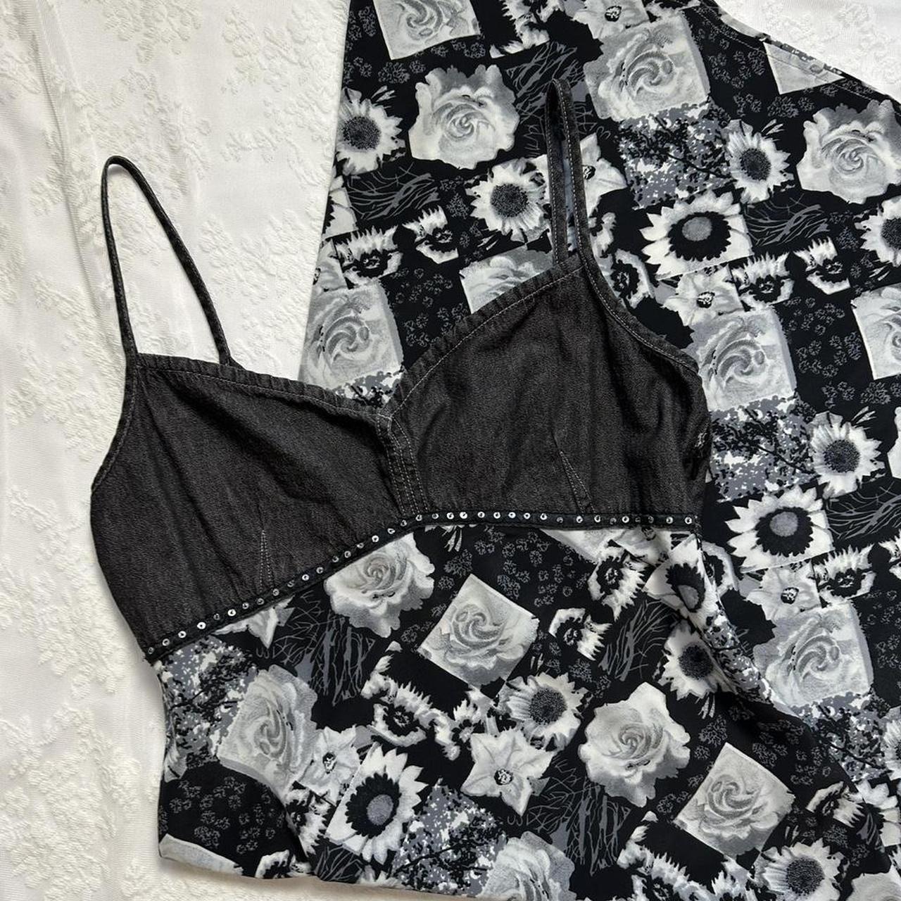 Faded Glory Women's Babydoll Dress - Black/Grey -… - image 6