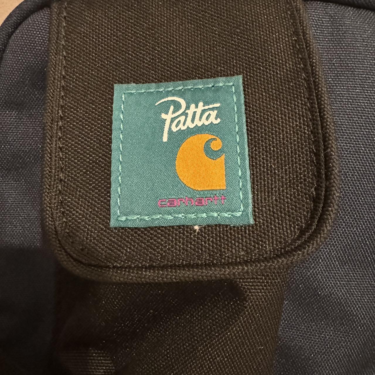 Carhartt WIP navy and blue crossbody bag Depop