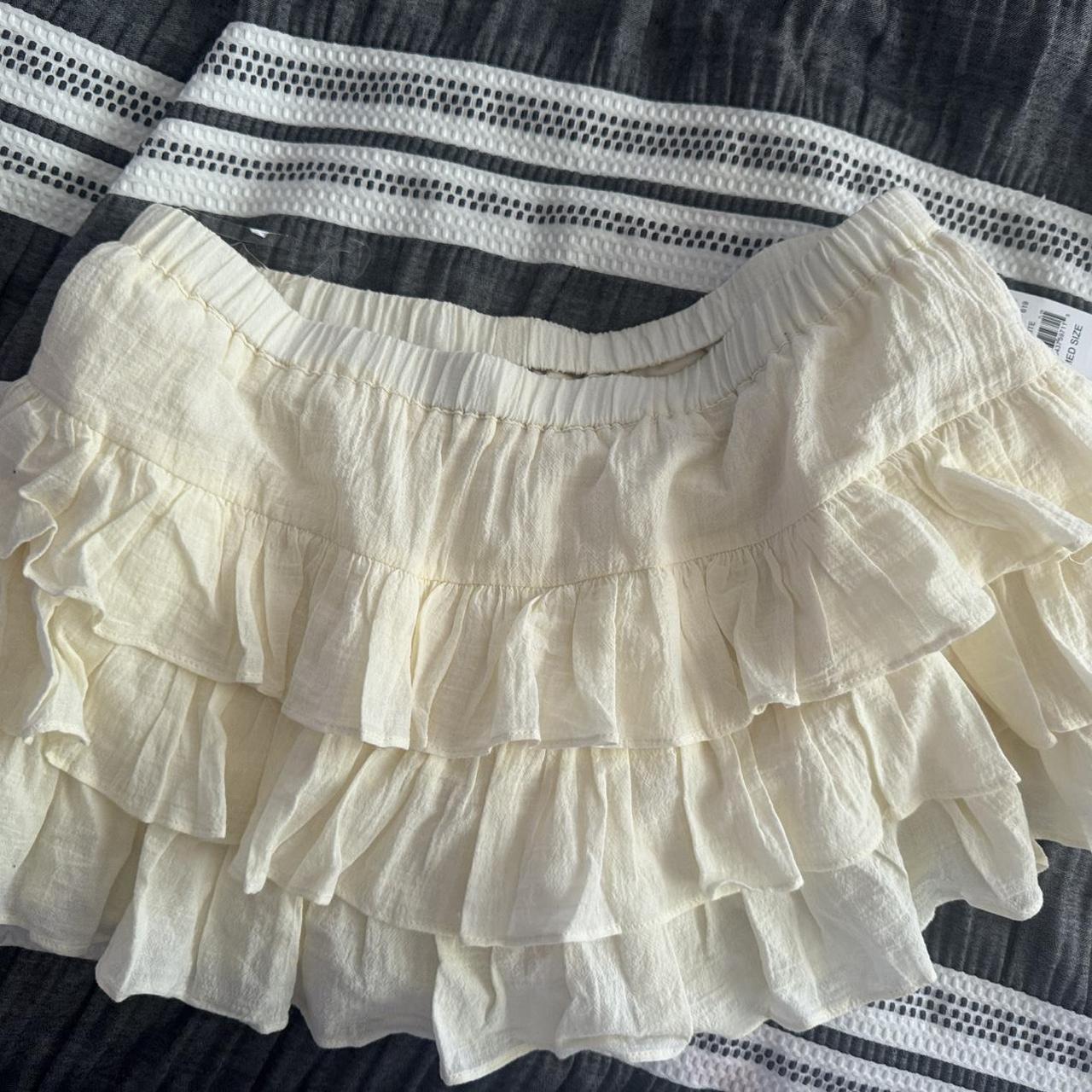 PacSun Women's Skirt - Cream/White - S – -Small/M… - image 3
