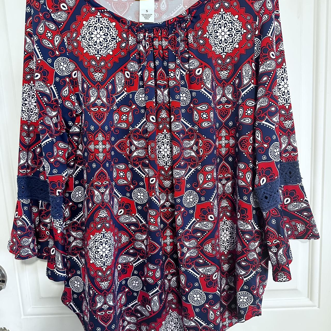 Ruby Rd. Women's Blouse - Multi/Red - S – Ruby Ro… - image 1