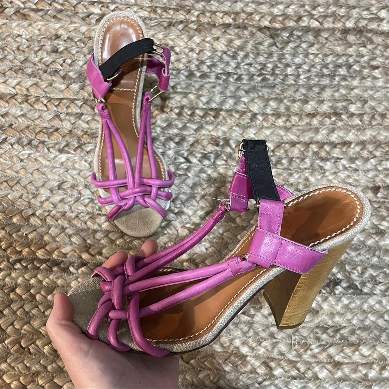 Lanvin Women's Pink and Tan Sandals (3)