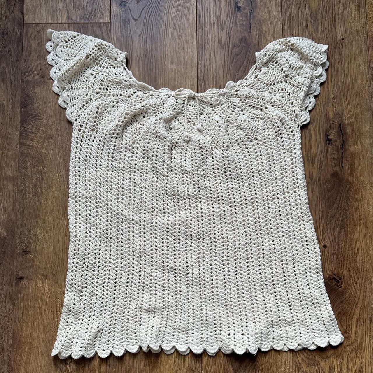 Knitted | Crochet Top #crochet #boho #fall #glam... - Depop