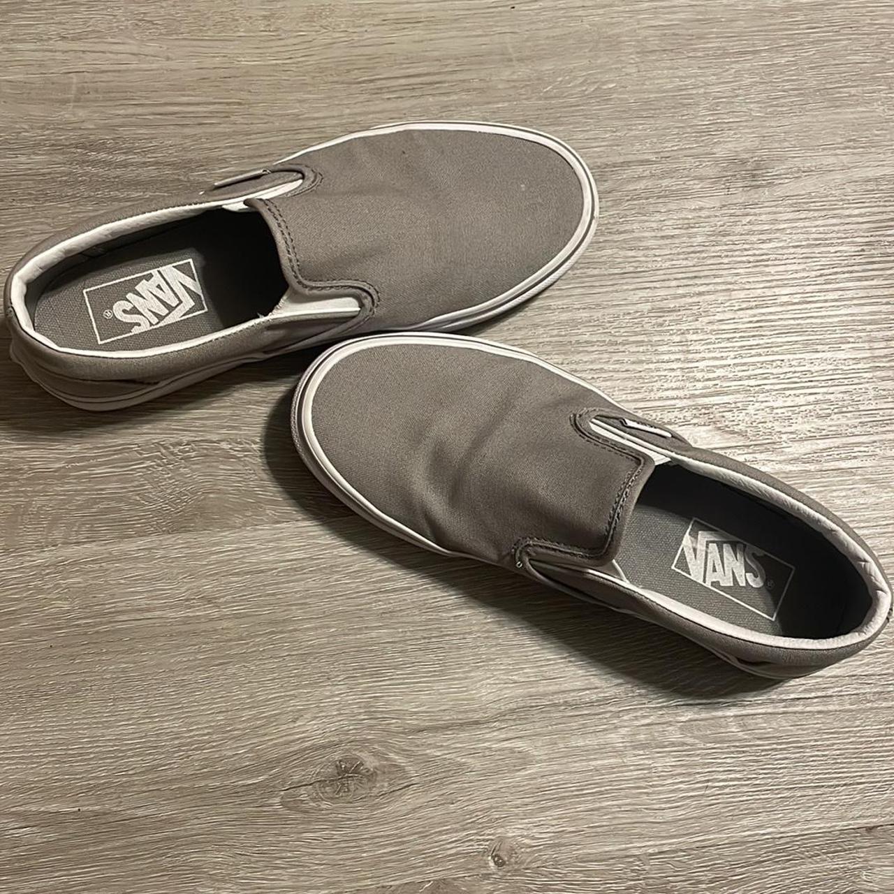 Light grey slip on vans clearance womens